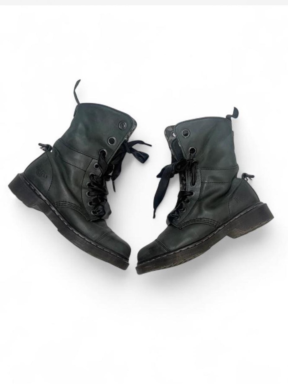 Dr. Marten  dark green Lace-Up Combat Boots - Women's